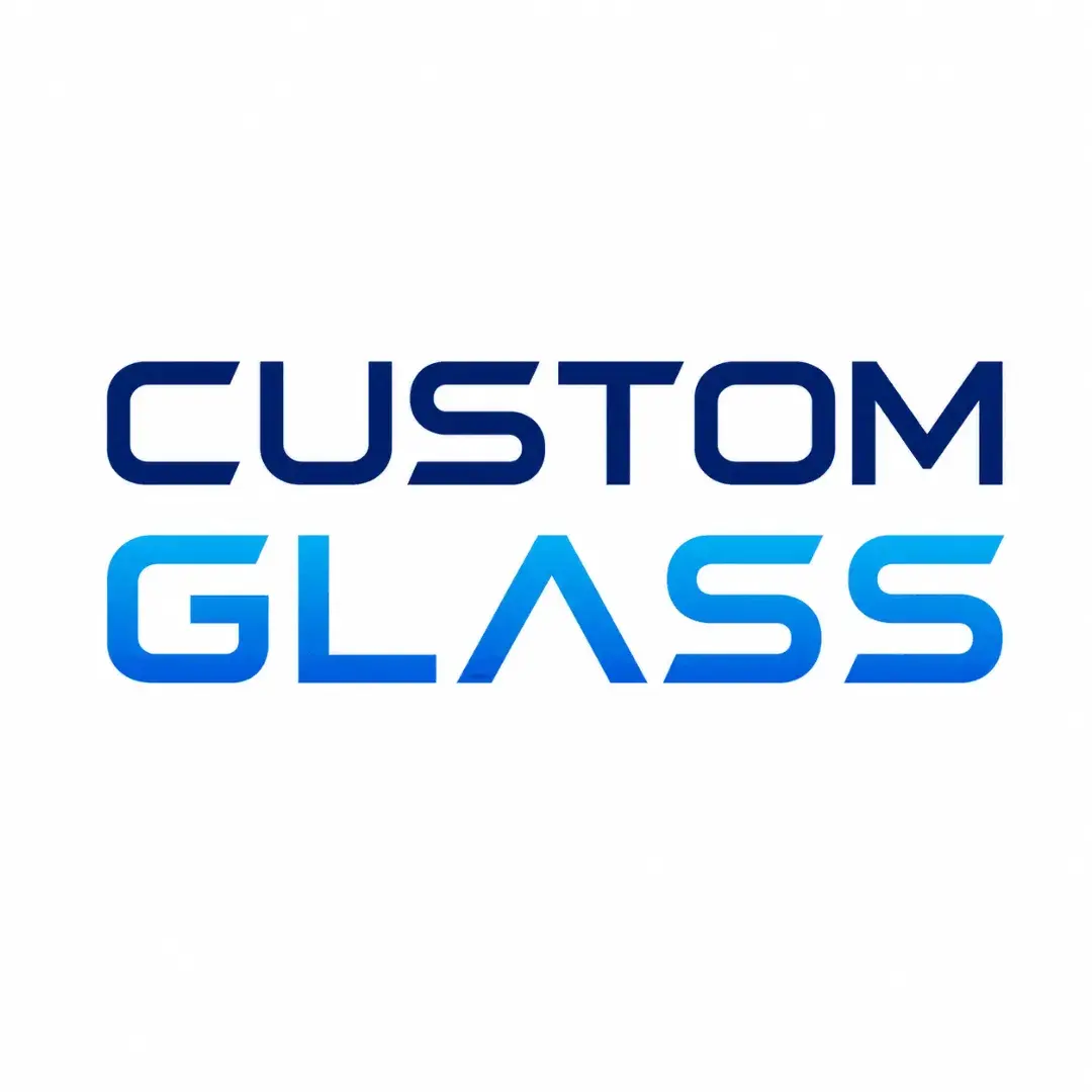 Grafik bertuliskan Custom Glass